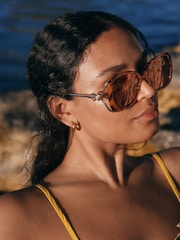 Marrón carey - Gafas de sol cuadradas - Imagen 1 de 6
