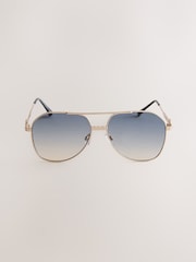 Gold Metal Frame Sunglasses - Image 2 of 2