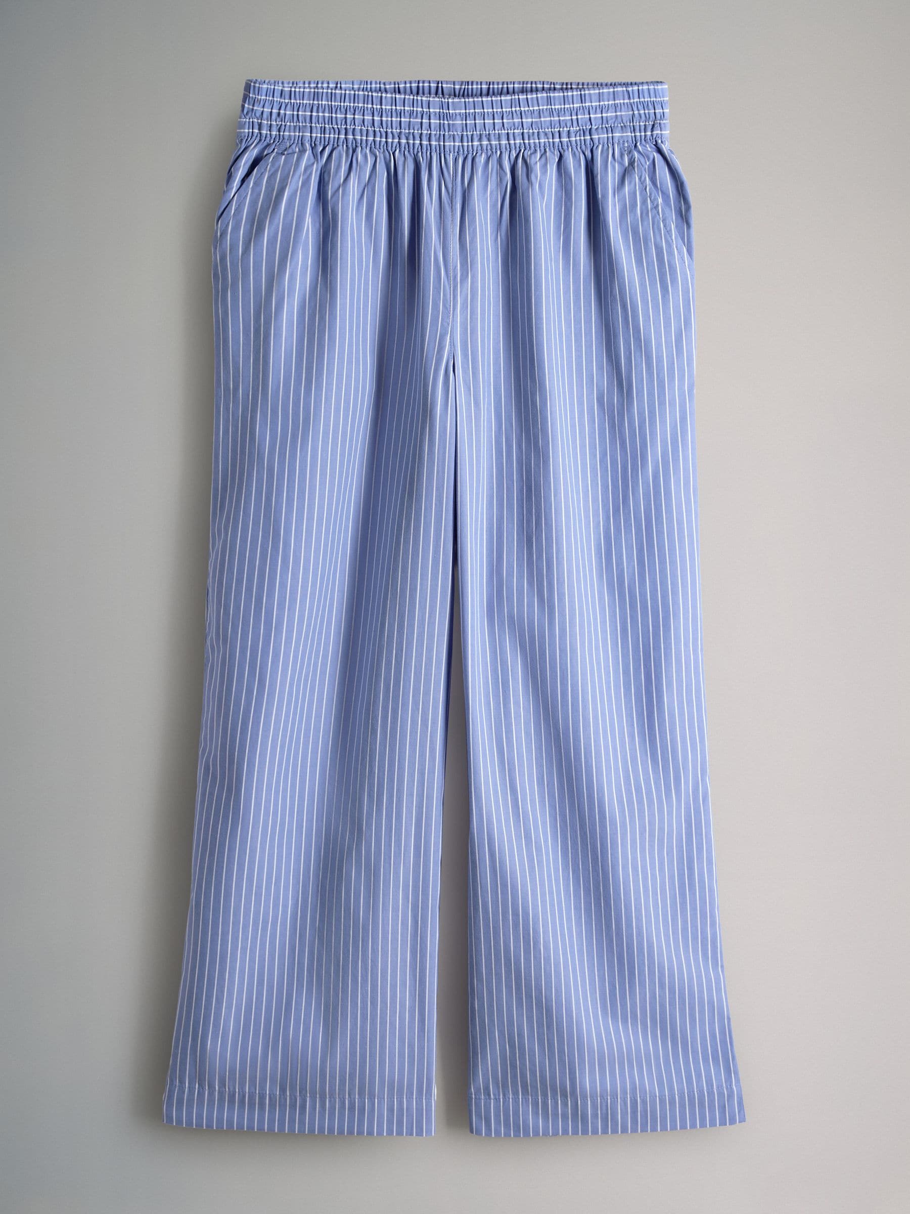 Buy The Set Pink Stripe/Blue Stripes 2 Pack Pull On Poplin