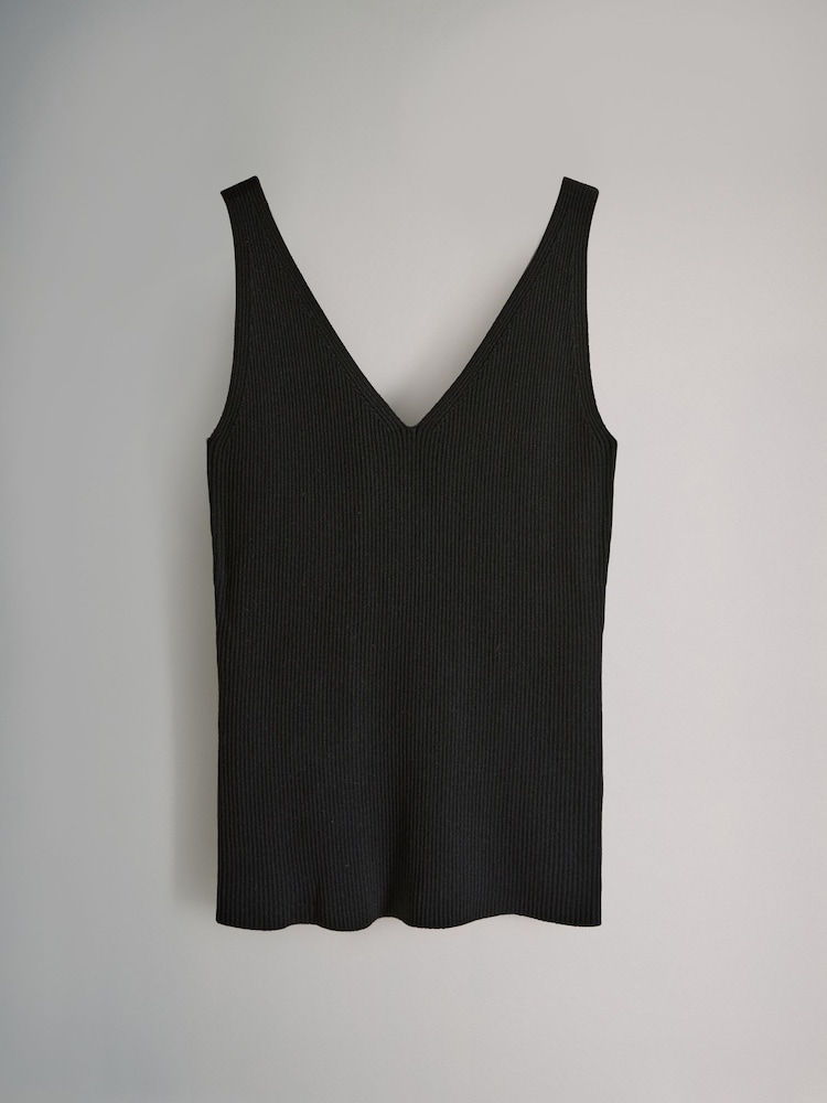 The Set Black/Cream/Red 3 Pack Knitted Vests - Image 3 of 6