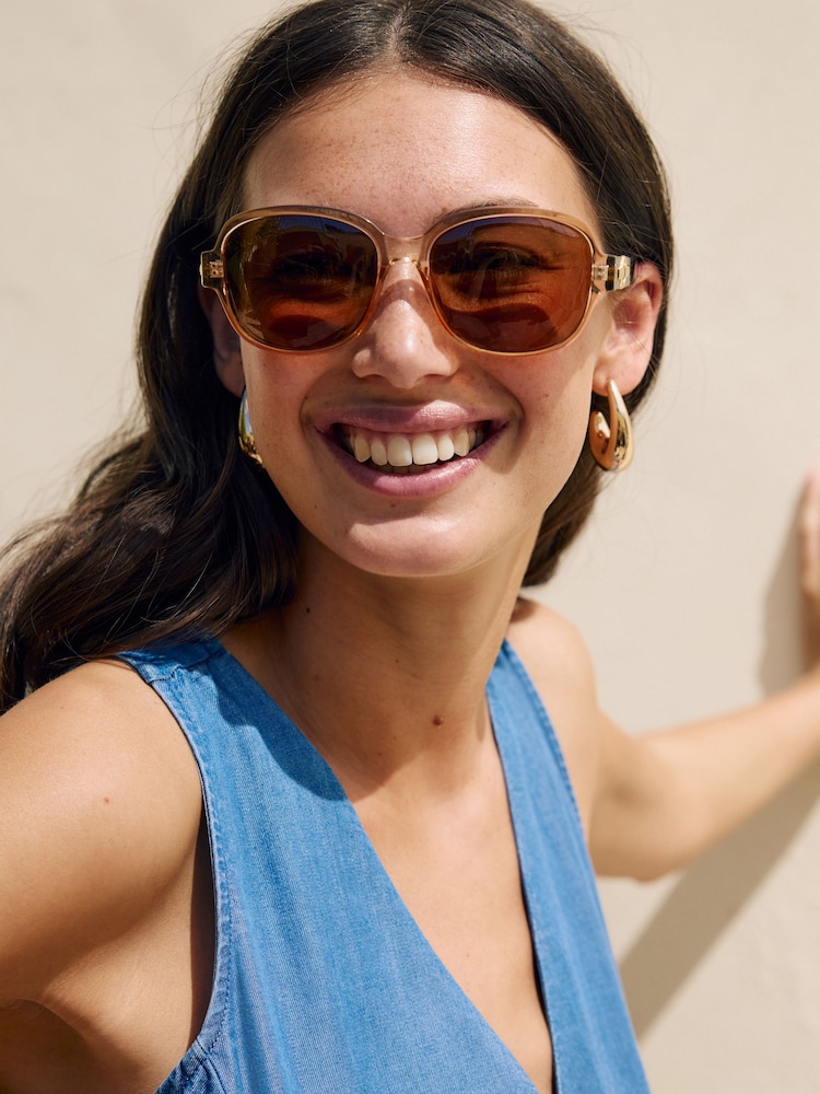 Toffee Small Polarised Square Sunglasses - Image 2 of 3