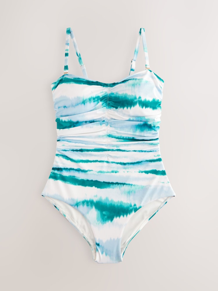Blue/White Stripe Swimsuit - Image 1 of 1 Blue/White Stripe Swimsuit - Image 1 of 1