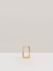 Reiss Gold Tone Grace Geometric Hoop Earrings - Image 4 of 6