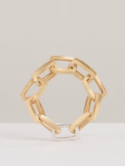 Reiss Gold Tone Gia Geometric Chain Bracelet - Image 1 of 5
