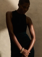 Reiss Gold Tone Gia Geometric Chain Bracelet - Image 2 of 5