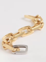Reiss Gold Tone Gia Geometric Chain Bracelet - Image 3 of 5