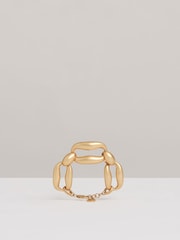 Reiss Gold Tone Lara Sculpted Link Bracelet - Image 1 of 4