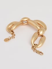 Reiss Gold Tone Lara Sculpted Link Bracelet - Image 3 of 4