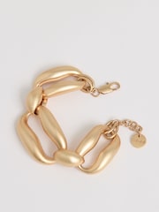 Reiss Gold Tone Lara Sculpted Link Bracelet - Image 4 of 4