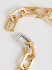 Reiss Gold Tone Gloria Geometric Chain Necklace - Image 3 of 7