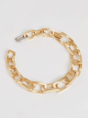 Reiss Gold Tone Gloria Geometric Chain Necklace - Image 6 of 7