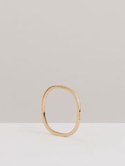 Reiss Gold Myles Hinged Crystal Cuff - Image 2 of 5