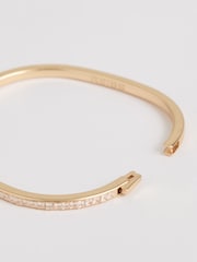 Reiss Gold Myles Hinged Crystal Cuff - Image 3 of 5