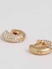 Reiss Gold Tone Amelia Pavé Huggie Earrings - Image 4 of 6