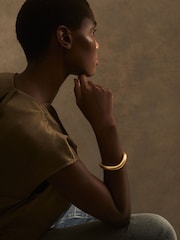 Reiss Gold Tone Freida Wave Cuff - Image 1 of 6