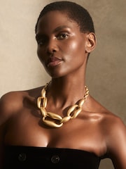 Reiss Lydia Sculpted Link Necklace - Imagen 1 de 5