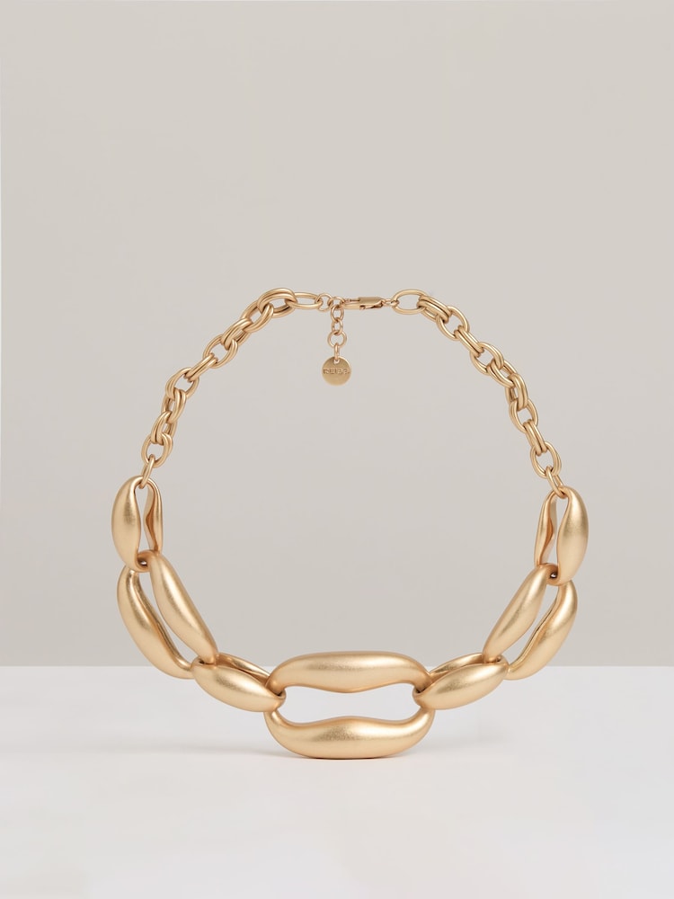 Reiss Lydia Sculpted Link Necklace - Imagen 2 de 5