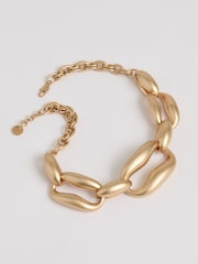 Reiss Lydia Sculpted Link Necklace - Imagen 3 de 5