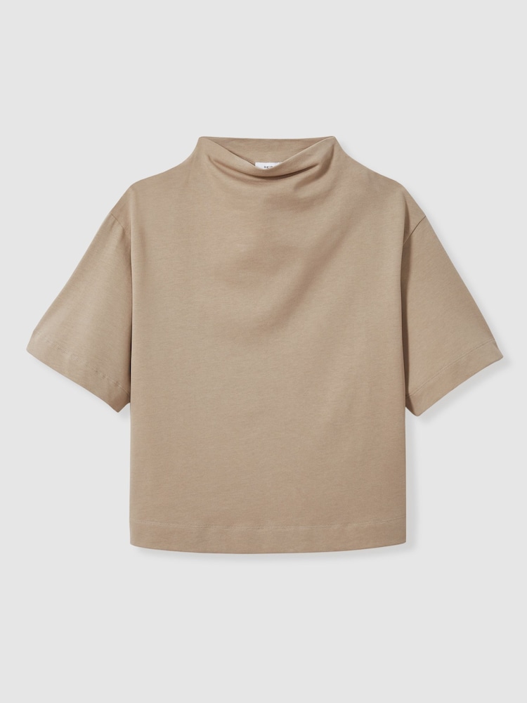 Нейтральный - Reiss Olivia Cotton-Jersey Oversized T-Shirt - Image 2 of 6