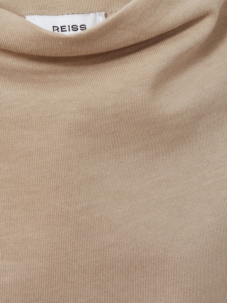 Нейтральный - Reiss Olivia Cotton-Jersey Oversized T-Shirt - Image 6 of 6