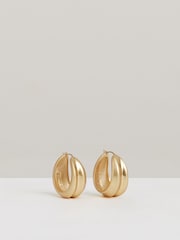 Reiss Gold Tone Sophie Sculptural Hoop Earrings - Image 1 of 5