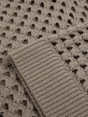Reiss Stone Reika Cotton Crochet Collared Jumper - Image 8 of 8