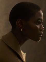 Reiss Gold Olivia Huggie Earrings - Image 1 of 5