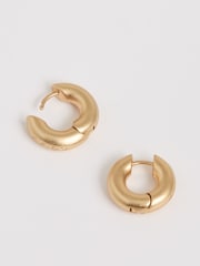 Reiss Gold Olivia Huggie Earrings - Image 4 of 5