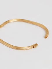 Reiss Gold Tone Claudia Contour Hinged Cuff - Image 1 of 6