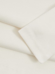 Reiss White Polly Fine-Ribbed High-Neck Top - Image 6 of 6
