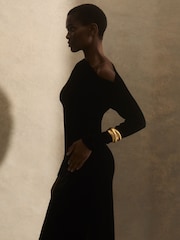 Reiss Gold Tone Sara Sculptural Cuff - Image 1 of 6