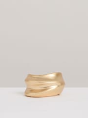 Reiss Gold Tone Sara Sculptural Cuff - Image 2 of 6