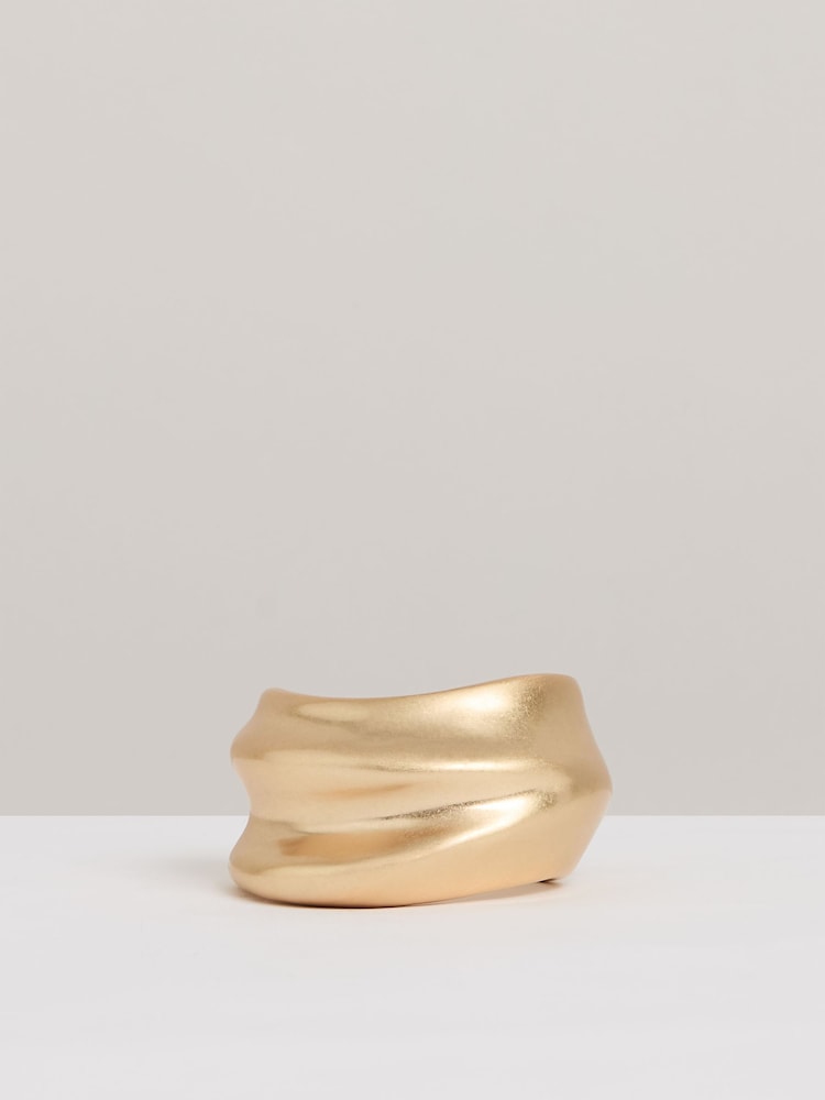 Reiss Gold Tone Sara Sculptural Cuff - Image 2 of 6