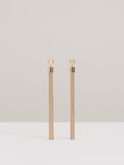 Reiss Gold Tone Tessa Tassel Drop Earrings - Image 2 of 7