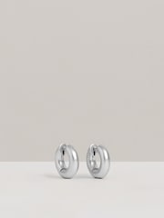 Reiss Silver Olivia Huggie Earrings - Image 1 of 5