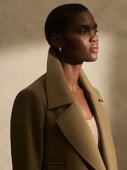Reiss Silver Olivia Huggie Earrings - Image 2 of 5