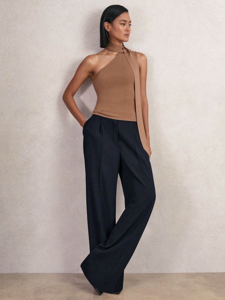 Azul marino - Pantalones de sarga de pernera ancha con cintura elástica Eden de Reiss - Imagen 1 de 8 Azul marino - Pantalones de sarga de pernera ancha con cintura elástica Eden de Reiss - Imagen 1 de 8