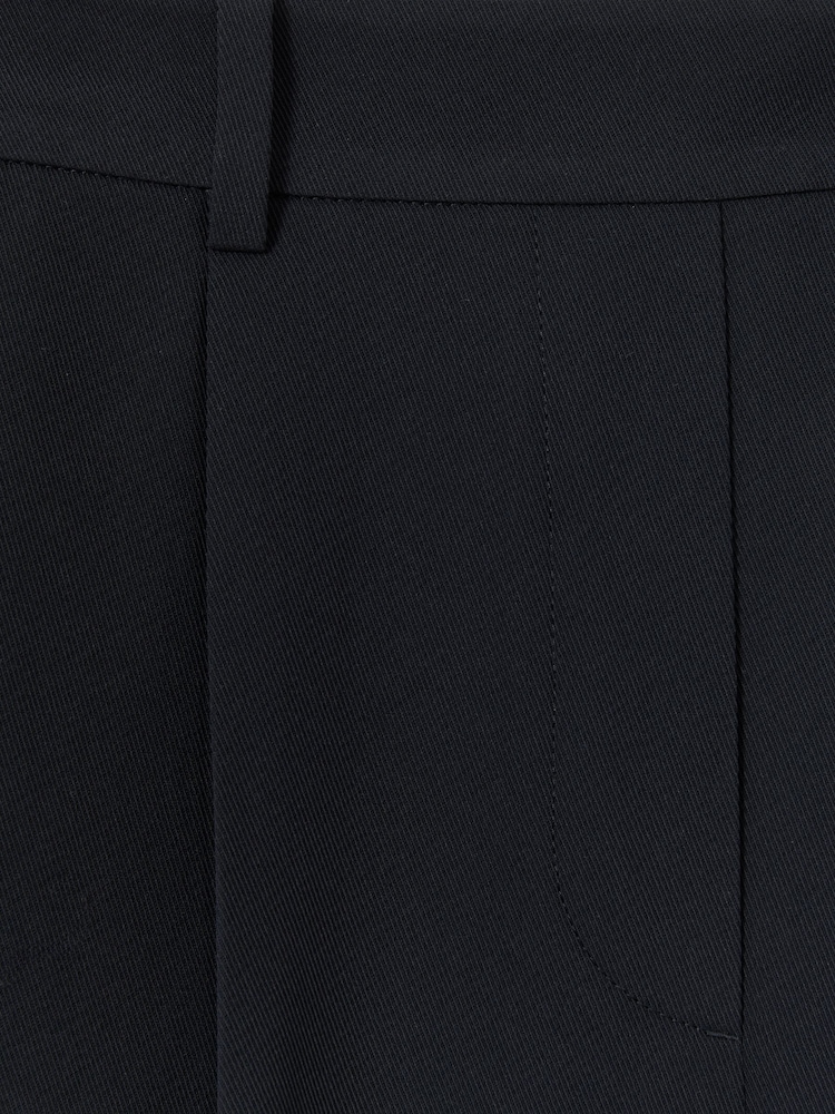 Reiss Navy Eden Elasticated-Waist Wide-Leg Twill Trousers - Image 6 of 6