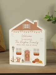 Personalised Wooden House Ornament by PMC - Image 1 of 3