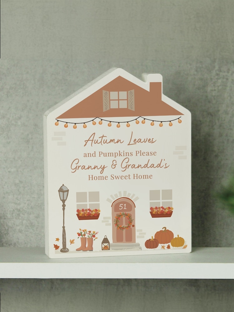 Personalised Wooden House Ornament by PMC - Image 2 of 3