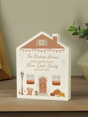 Personalised Wooden House Ornament by PMC - Image 3 of 3