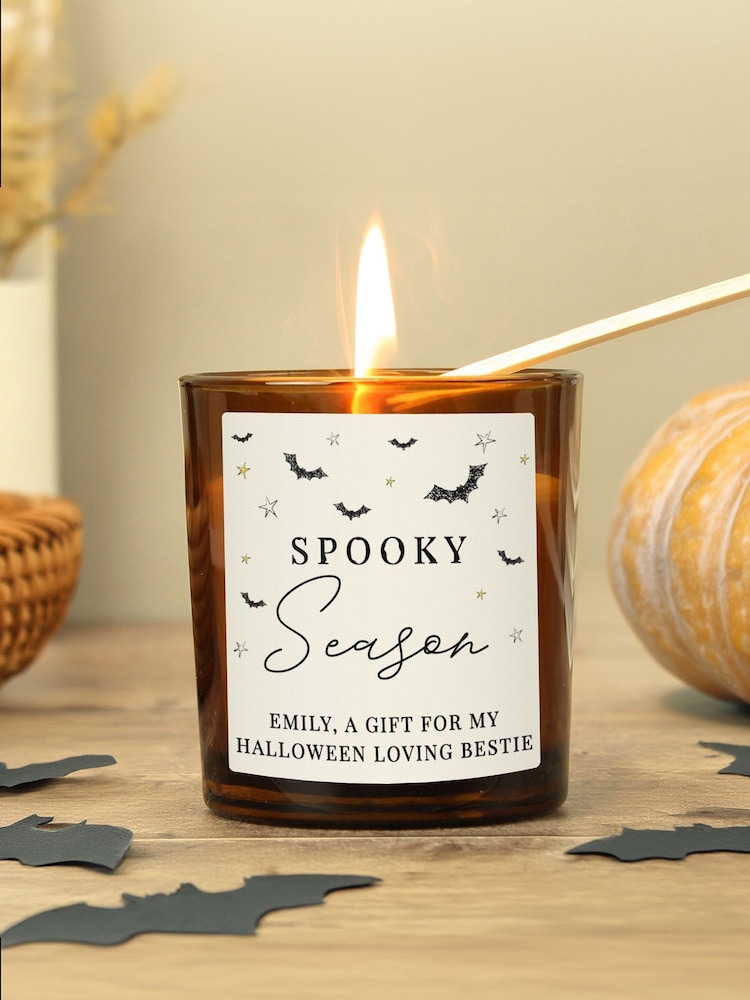 Personalised Halloween Candle Jar by PMC - Image 1 of 3
