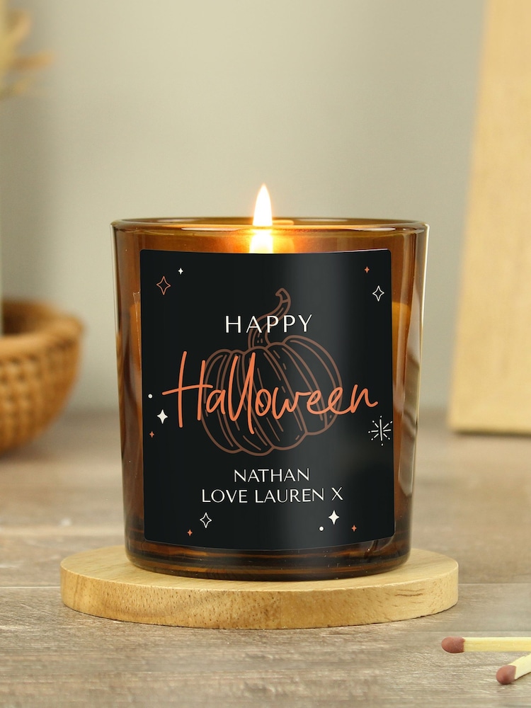 Personalised Pumpkin Candle Jar by PMC - Image 3 of 3