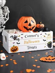Personalised Halloween Small Treats Crate by PMC - Image 2 of 3