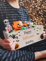 Personalised Halloween Small Treats Crate by PMC - Image 3 of 3