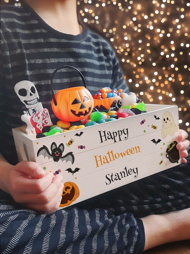 Personalised Halloween Small Treats Crate by PMC - Image 3 of 3