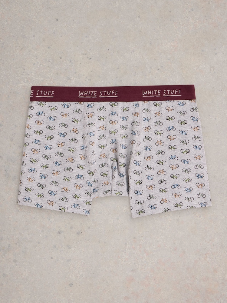 White Stuff Green Plain & Print Boxers 2 Pack - Image 3 of 3 White Stuff Green Plain & Print Boxers 2 Pack - Image 3 of 3