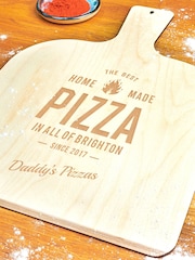 Personalised Wooden Pizza Peel/Paddle by Oakdene - Image 2 of 2