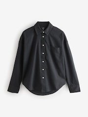 Black Long Sleeve Shirt With Linen - Image 5 of 7