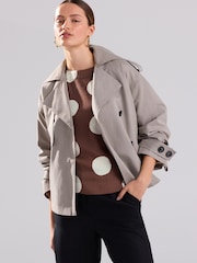 Brown/White Spot - T-shirt coupe droite texturé - Image 3 de 8